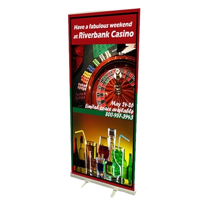 33.5 x 81" Roll Up Banner Stand, Standard
