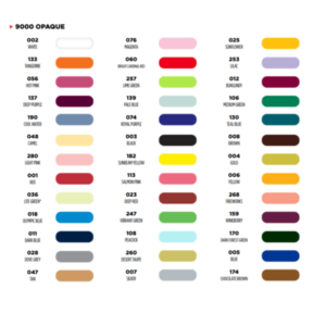 Heat Transfer Vinyl Opaque Lumina 9000
