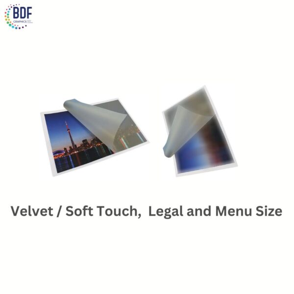Velvet / Soft Touch Laminating Pouch