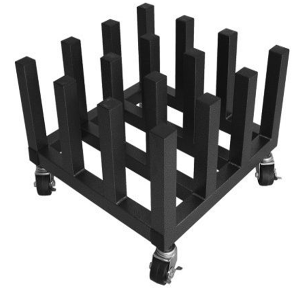 Heavy Duty Mobile Vinyl Rack,16-Roll , 3" core