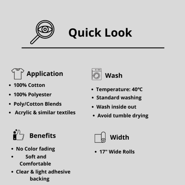 BDF Sublimation Fabric Heat Transfer Vinyl - Image 4