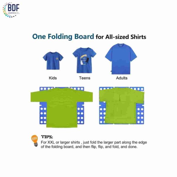 Outil de pliage de t-shirt BDF - Image 3