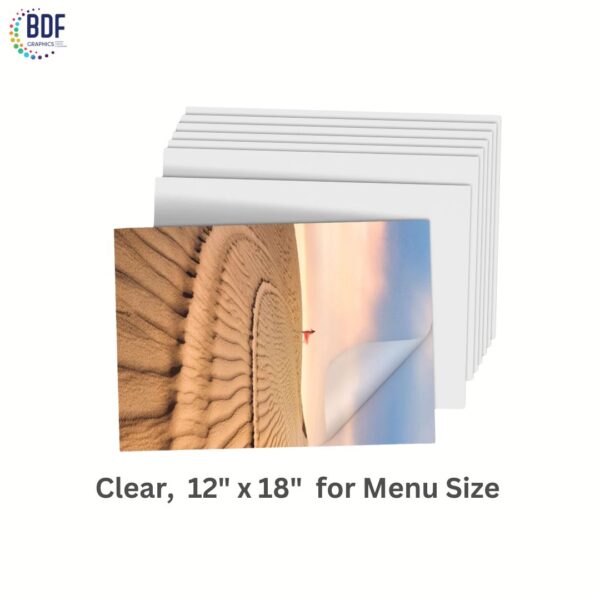 Laminating Pouch Menu Size ( 12" x 18" )