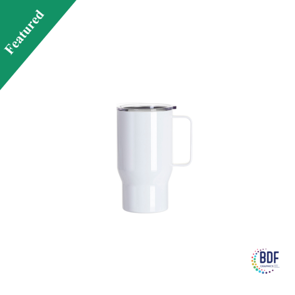 18oz Sublimation Stainless Steel Travel Car Tumbler with Handle&Lid