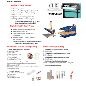 BDF Heat Transfer/Sign Making Start-up Package #1