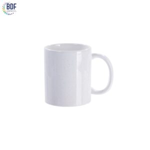 Tasse à sublimation brillante 11oz/330ml White Starsky Glitter Mug