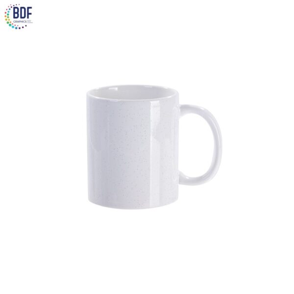Sublimation Blanks Glossy 11oz/330ml White Starsky Glitter Mug