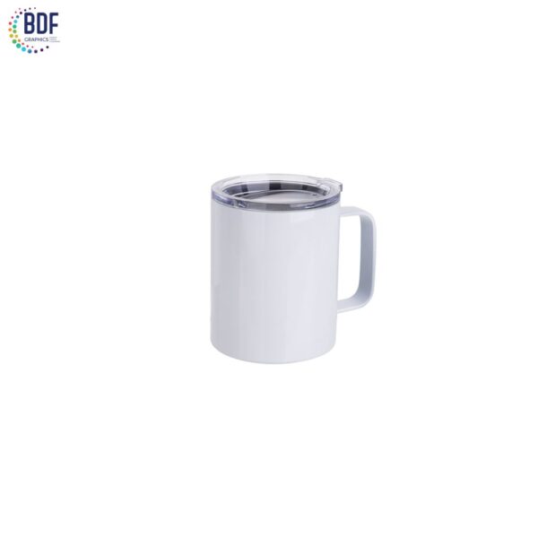 Sublimation Stainless Steel Coffee Cup with lid(White)