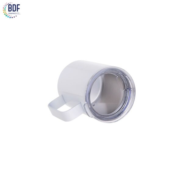 Sublimation Stainless Steel Coffee Cup with lid(White) - Image 5