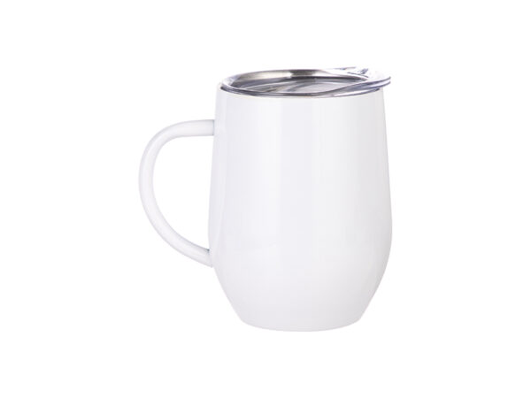 Sublimation 12oz White Stainless Steel Cup with Handle