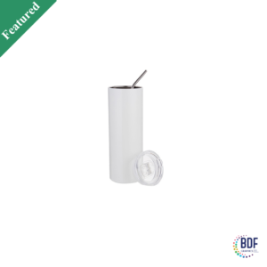 Gobelet en acier inoxydable à sublimation de 20 oz/600 ml avec paille et couvercle