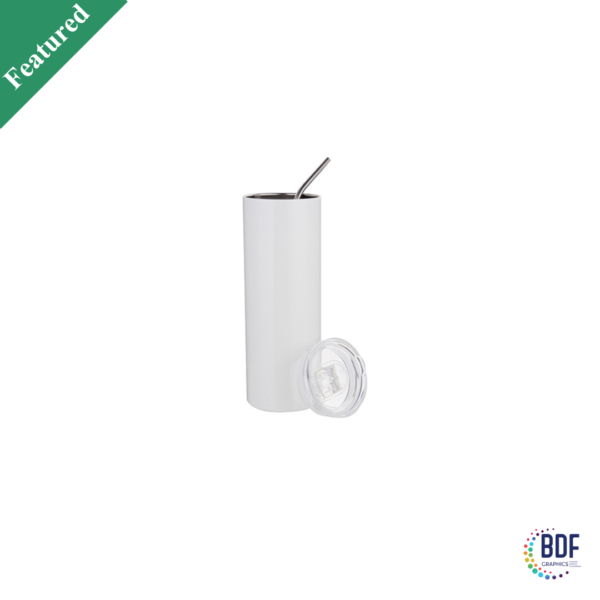 Sublimation 20oz/600ml Stainless Steel Tumbler with Straw & Lid
