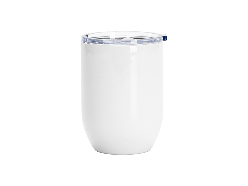 Sublimation 15oz White Stainless Steel Wine Cup