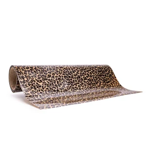 Ultra Soft Metallic Pattern Heat Transfer Vinyl Gold Leopard
