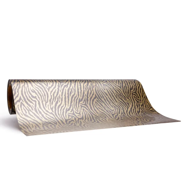 Shimmer Pattern Heat Transfer Vinyl Zebra Gold