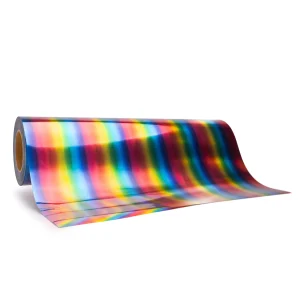 Ultra Soft Metallic Pattern Heat Transfer Vinyl Rainbow